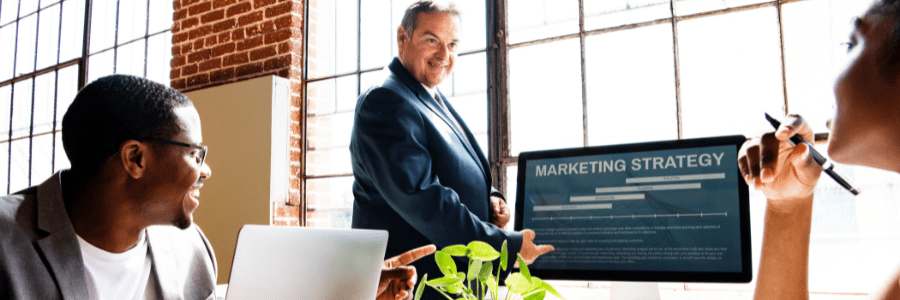 Marketing is the process of promoting products or services to other businesses or organisations